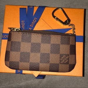 Louis Vuitton Damier Ebene Cles/ key pouch